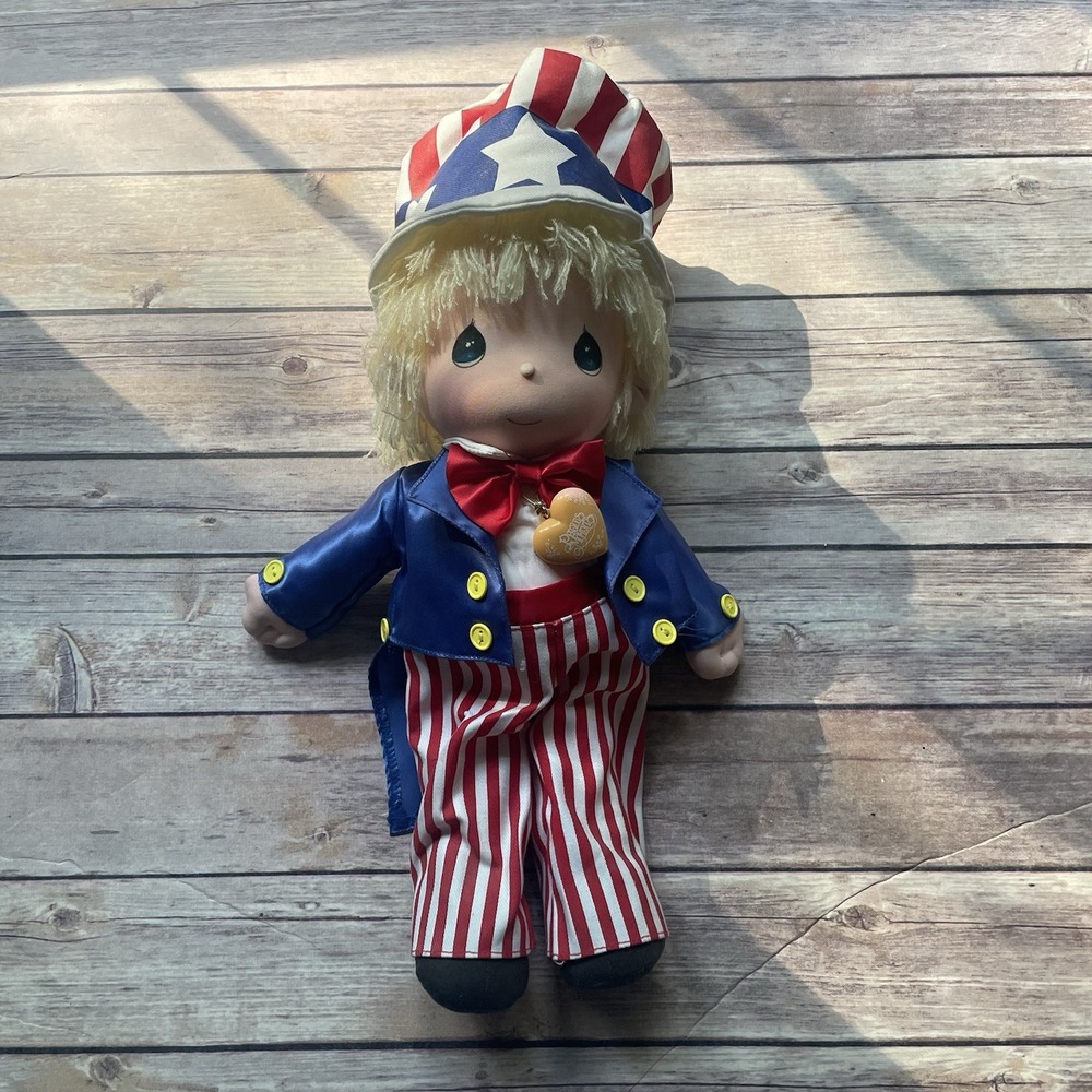 Precious Moments Uncle Sam Patriot Doll w/ Tags #4581 Applause 1986